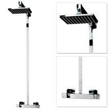 Modern Square Thermostatic Bar Shower Valve & Riser Kit - Chrome