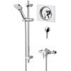 Bristan - Sonique Thermostatic Surface Mounted/Recessed Mini Shower Valve w/ Adjustable Riser
