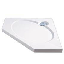Coram Designer Slimline Pentagon Shower Tray - 900 x 900mm - STP90WHI