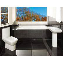 RAK Summit 4 Piece Suite - Close Coupled WC & 60cm Basin 1TH & Pedestal
