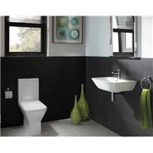 RAK Summit Cloakroom Suite - Close Coupled WC and 40cm Hand Basin