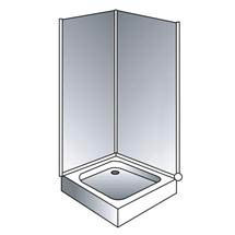 Showerwall - Full 2 Sided Cubicle Fitting Kit with White Sealant - 5 Colour Options