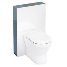 Aqua Cabinets - W550 x D150mm Tablet BTW WC unit with pan, cistern & flush plate - Ocean