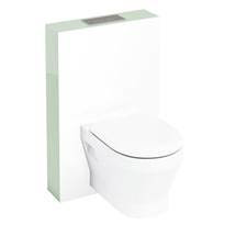 Aqua Cabinets - W550 x D150mm Tablet Wall Hung WC unit with pan, cistern & flush plate - Reef