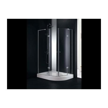 TC - Fortuna Frameless Shower Enclosure - 1200 x 900mm Offset Quadrant