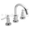 Hudson Reed Tec Lever 3 Tap Hole Basin Mixer w/ Swivel Spout & Pop up waste