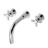 Hudson Reed Tec Cross Wall Mounted Basin Mixer - Chrome - TEX317