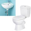 Tina 1TH Cloakroom Suite with Single Lever Basin Mixer
