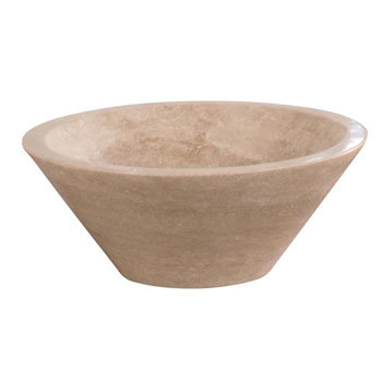 TC - Travertine Conical Basin - TC-TRAVERTINE