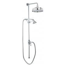 Traditional Exposed Rigid Tubular Riser with Fixed Shower Head & Handset