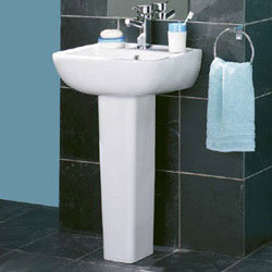 Tribune 2 Tap Hole 500 Basin and Pedestal Set