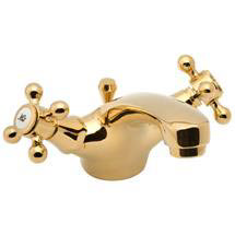 Deva Tudor Mono Basin Mixer with Pop Up Waste - Gold - TUD113/501