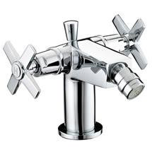  Bristan Twist Contemporary Bidet Mixer w/ Pop-up waste - Chrome - TW-BID-C