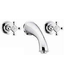 Bristan Trinity 3 Hole Wall Mounted Bath Filler - Chrome - TY-3HBF-C