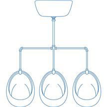 Arley - 3 Bowl Exposed Urinal System - ARL-URI-3