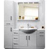 High Gloss White Vanity Unit 5 Piece Bathroom Suite