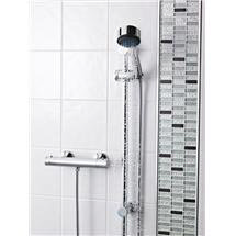 Premier - ABS Round Thermostatic Bar Valve w/ Modern Slide Rail Kit