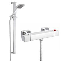 Premier - ABS Square Thermostatic Bar Valve w/ Rectangular Slide Rail Kit