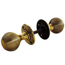 Original Solid Brass Beehive Door Knobs