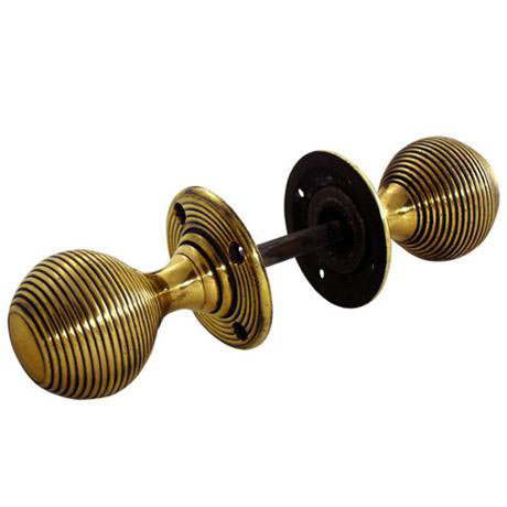 Original Solid Brass Beehive Door Knobs