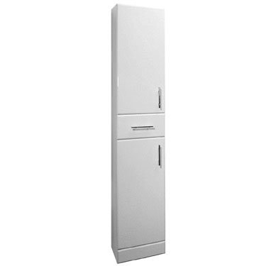 350 x 330mm High Gloss White Deep Tallboy - VTY003