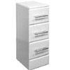 300mm High Gloss White Deep Drawer Unit