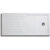 Zamori - 35mm Walk In Shower Tray - Rectangular Internal - ZAM-WLK-CRVD