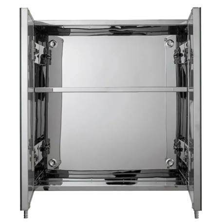 Croydex Avon Double Door Stainless Steel Mirror Cabinet Wc