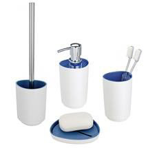 Wenko Alcamo Blue Bath Accessories Set