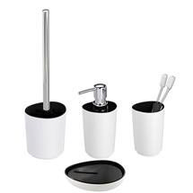 Wenko Alcamo Black Bath Accessories Set