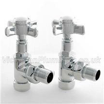 Westminster Crosshead Radiator Valves - Angled