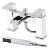 Waterfall Bath Shower Mixer with Shower Kit - Chrome