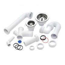 RAK - 90 & 60mm Basket Strainer Waste and Plumbing Kit for Rustique Sink