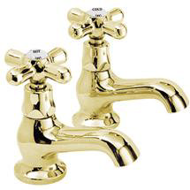 Ultra Traditional Nostalgic Basin Taps - Antique Gold - X451