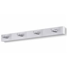 Zack - Wall Mounted Coat Hook Rack - Brushed Steel - 50659