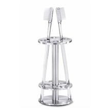 Zack - Slimline 4 Toothbrush Holder - Stainless Steel - 40167