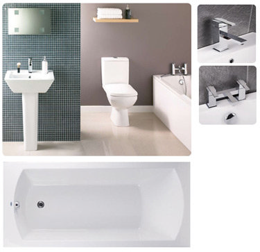 Zeto Bathroom 6 Piece Suite