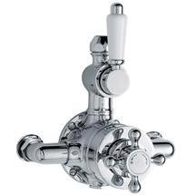 Ultra Traditional Twin Exposed Thermostatic Shower Valve - Chrome - ITY313