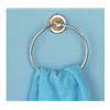 Chrome & Wood Towel Ring