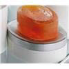 Matt White Oval Soap Dish w/Silver Top