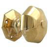 Polished Solid Brass Octagonal Centre Door Knob