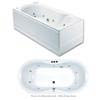 Lisbon Luxury Single Ended Rectangular Acrylic Bath with Whirlpool System 2