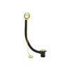 Retainer Bath Waste with Cermaic Plug & Link Chain - Antique Gold
