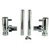 Contemporary Angled Minimalist Radiator Valve Pack - HT310
