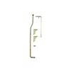 High Level Flush Pipe Set - Antique Gold