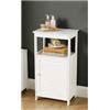Single Shutter Door White Bathroom Cabinet w/shelf