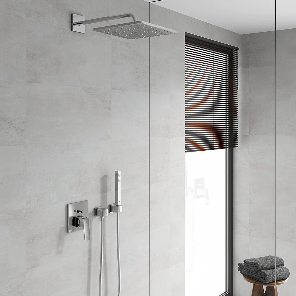 Grohe Eurocube Perfect Shower Set With Rainshower Mono Cube