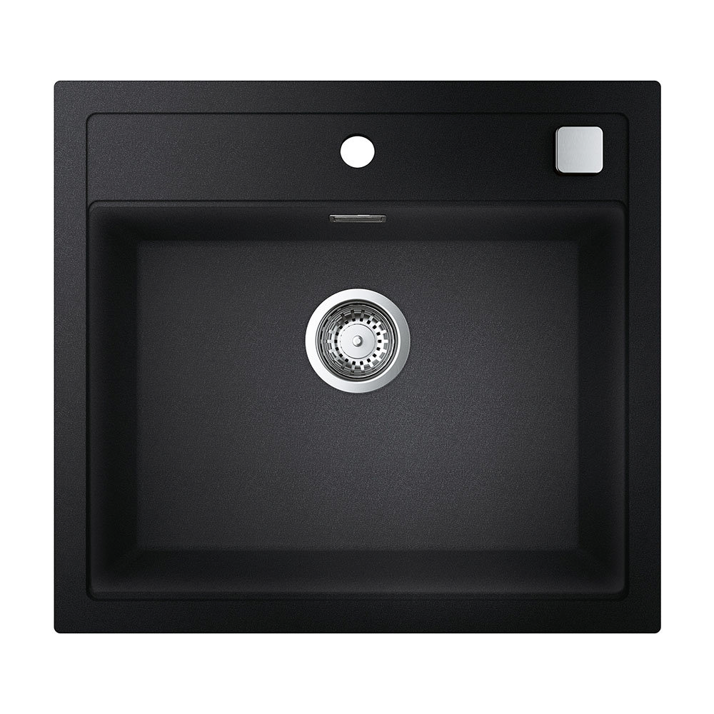 Grohe K Bowl Composite Quartz Kitchen Sink Granite Black