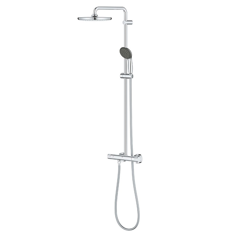 Grohe Vitalio Start Thermostatic Shower System Free Basin Tap