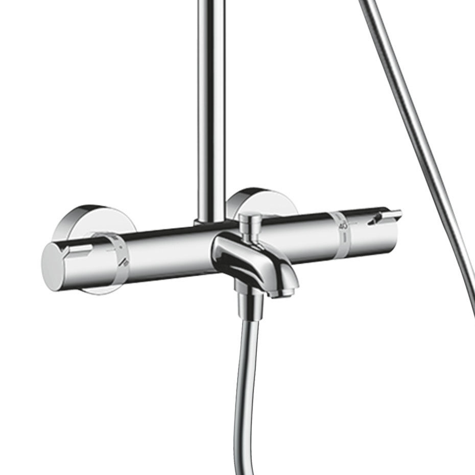 Hansgrohe Croma Select E Showerpipe 180 Thermostatic Bath Shower Mixer